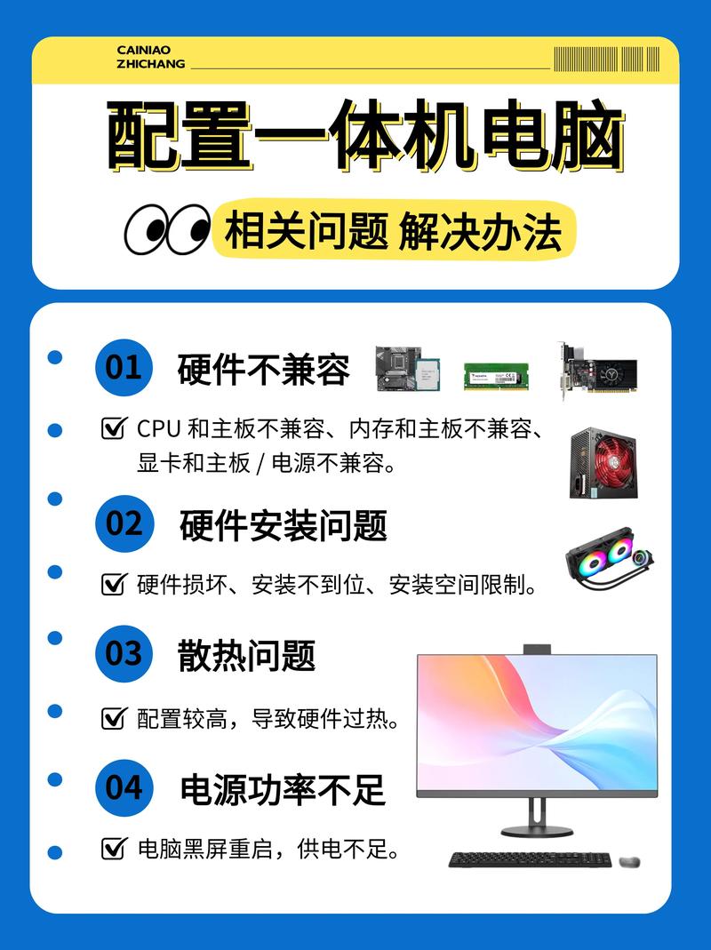 硬件安装问题解决.diy配置一体机可能会